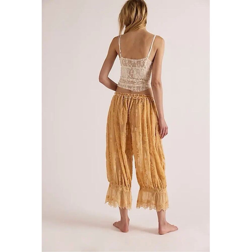 Free People Forever Young Burnout Pants Bloomer Pants XSmall Boho Goth Fairy NWT - Picture 2 of 10